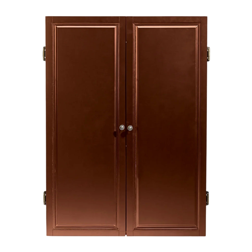 American Heritage Strafford Dartboard Cabinet in Mahogany - Game Room Spot