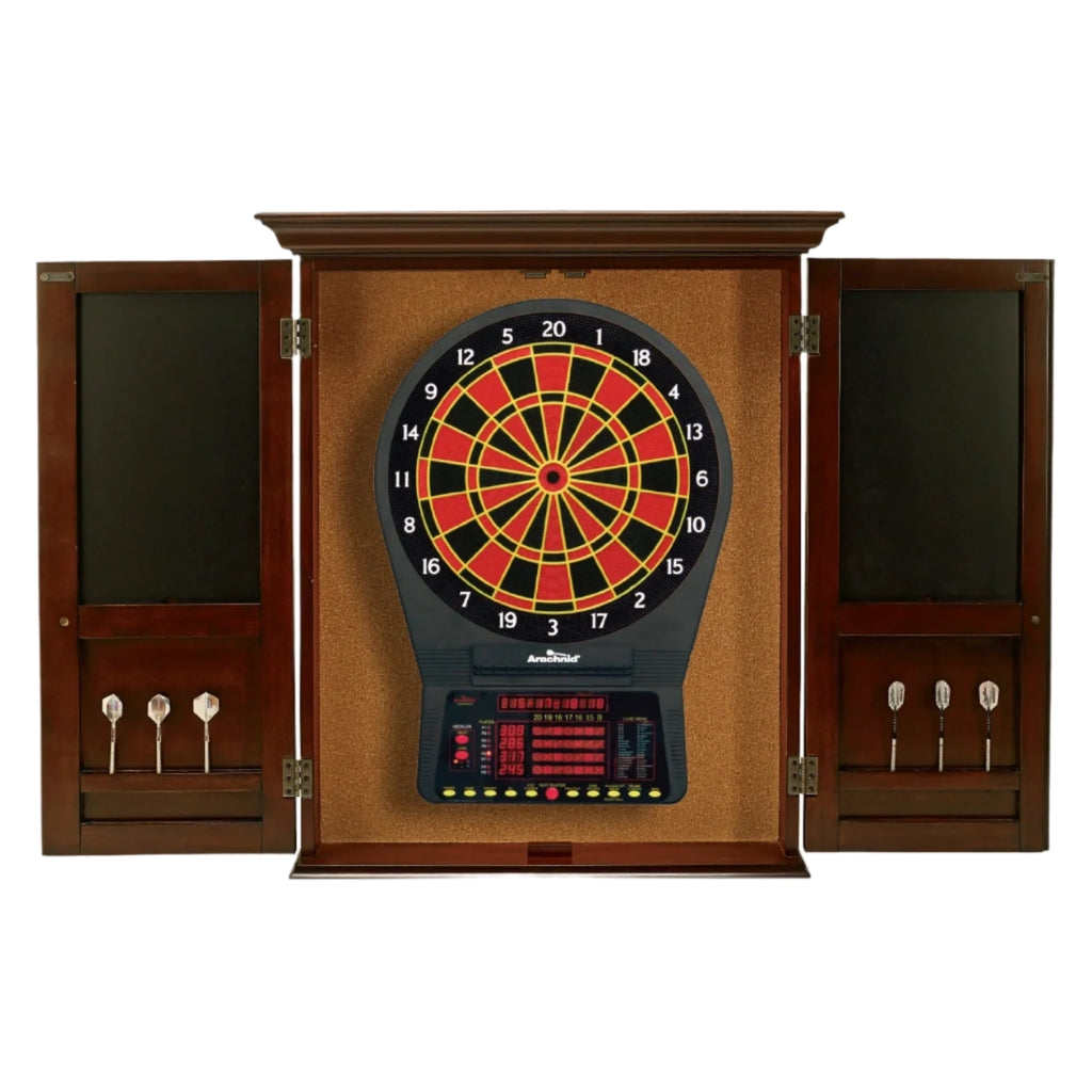 American Heritage Windsor Dartboard Cabinet - Game Room Spot