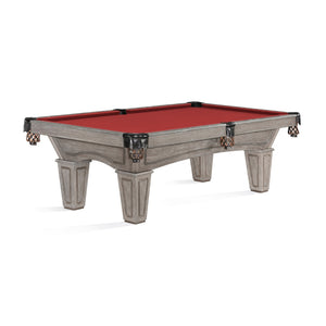 Brunswick Allenton Driftwood Pool Table in Cardinal Red - Game Room Spot
