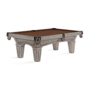Brunswick Allenton Driftwood Pool Table in Chocolate Brown - Game Room Spot
