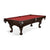 Brunswick Allenton Espresso Pool Table Ball and Claw in Cardinal Red - Game Room Spot