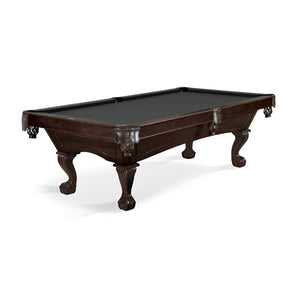 Brunswick Allenton Espresso Pool Table Ball and Claw in Charcoal - Game Room Spot