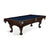 Brunswick Allenton Espresso Pool Table Ball and Claw in Midnight Blue - Game Room Spot