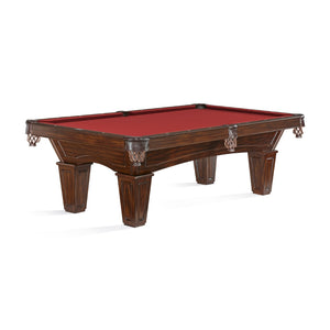 Brunswick Allenton Tuscana Pool Table in Cardinal Red - Game Room Spot