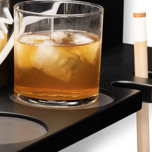 Brunswick Arena Mirror Wall Cue Rack Glass Holder - Game Room Spot