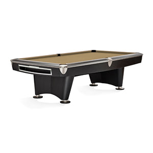 Brunswick Billiards Gold Crown VI Pool Table Matte Black in Sahara - Game Room Spot