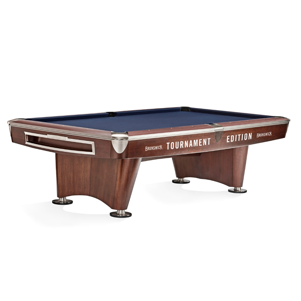 Brunswick Gold Crown VI Tournament Pool Table in Mahogany - Game Room Spot