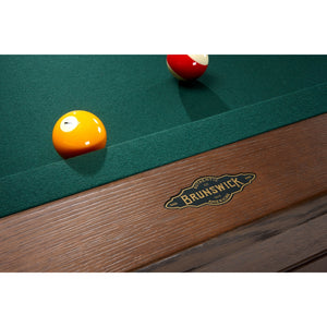 Brunswick Winfield Pool Table Nutmeg detail - Game Room Spot