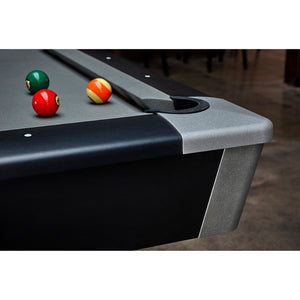 Brunswick Black Wolf Pro Pool Table corner - Game Room Spot