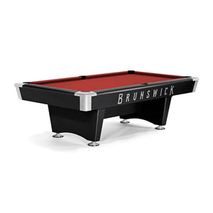 Brunswick Black Wolf Pro 7' Pool Table Drop Pocket in Cardinal Red - Game Room Spot