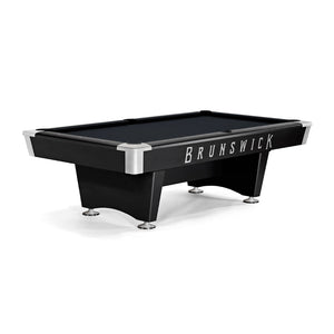 Brunswick Black Wolf Pro 7' Pool Table Drop Pocket in Ebony - Game Room Spot