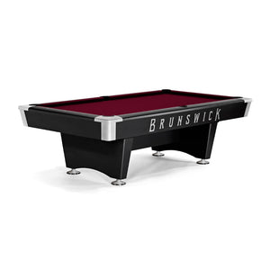 Brunswick Black Wolf Pro 7' Pool Table Drop Pocket in Merlot - Game Room Spot