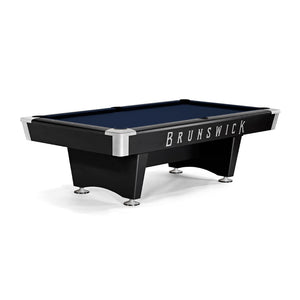 Brunswick Black Wolf Pro 7' Pool Table Drop Pocket in Midnight Blue - Game Room Spot
