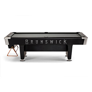 Brunswick Black Wolf Pro Pool Table side - Game Room Spot
