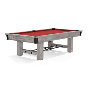 Brunswick Billiards Canton Pool Table Rustic Grey in Cardinal Red - Game Room Spot