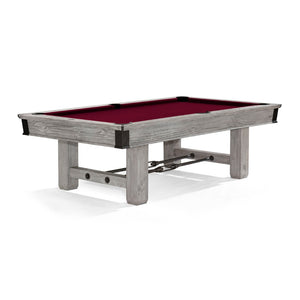 Brunswick Billiards Canton Pool Table Rustic Grey in Merlot - Game Room Spot