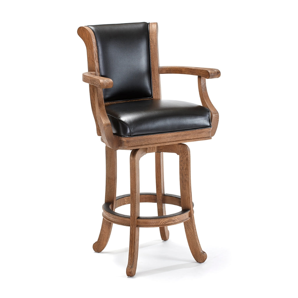 Brunswick Centennial Classic Bar Stool Rustic Dark Brown - Game Room Spot