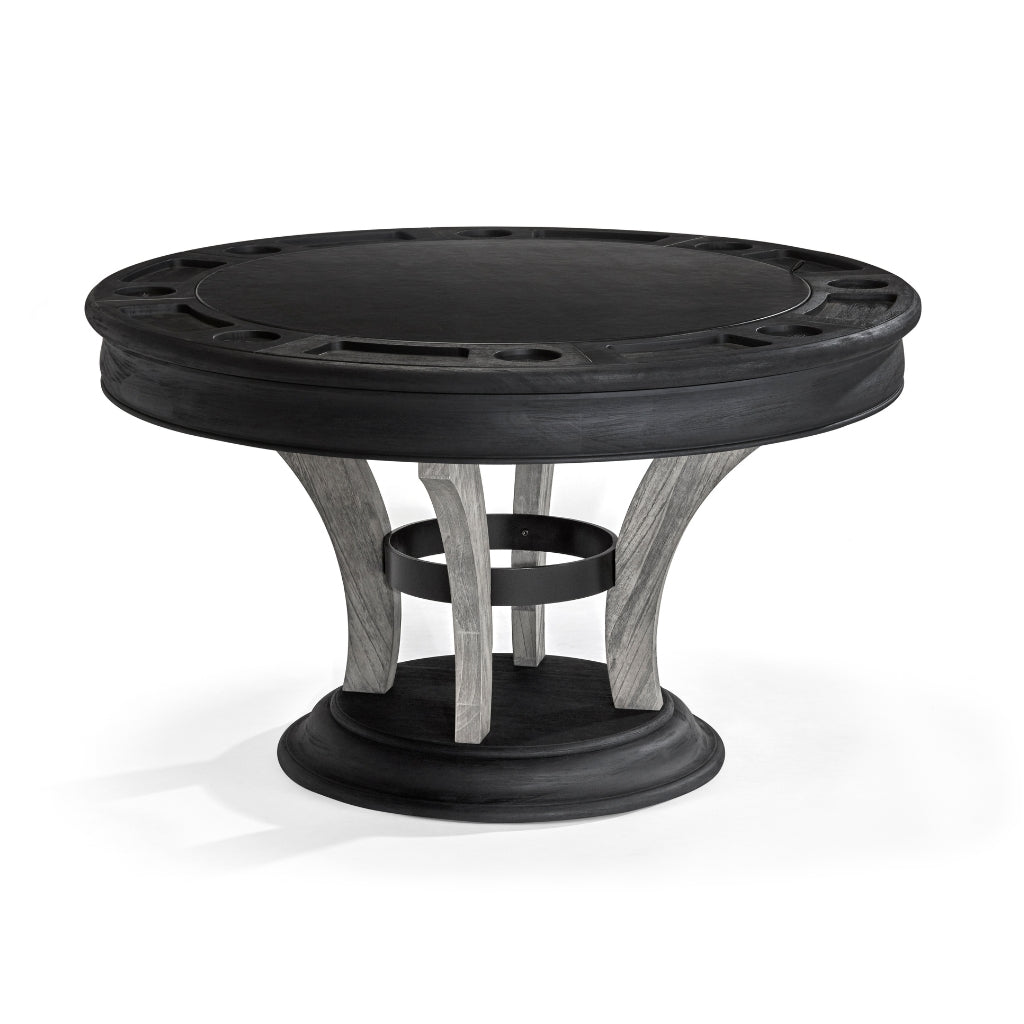  Brunswick Centennial Game Table Black with Rustic Grey - Game Room Spot