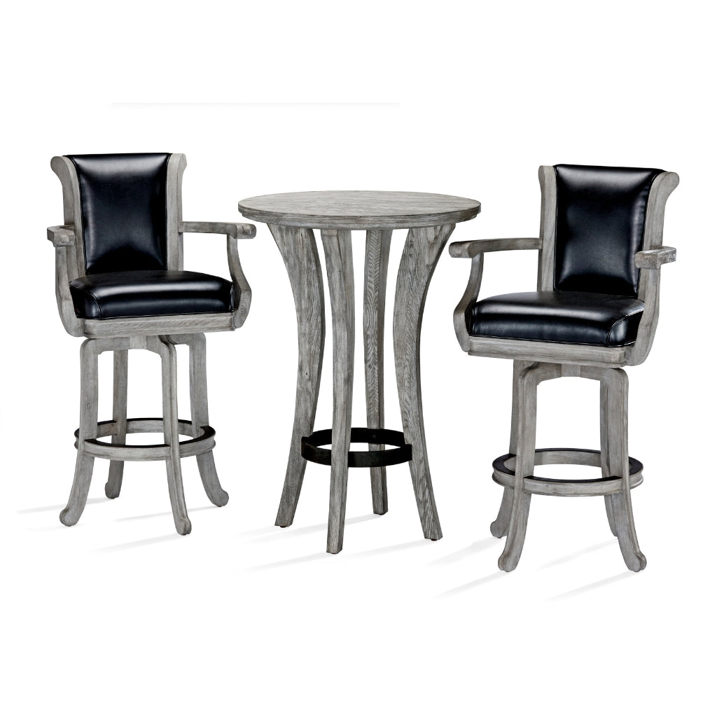 Brunswick Centennial Pub Table Set in Rustic Grey - Game Room Spot