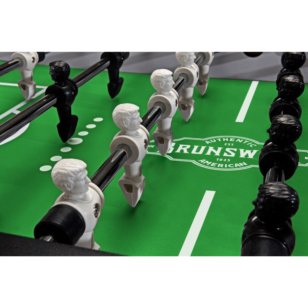 Brunswick Corner Kick Foosball Table Details - Game Room Spot