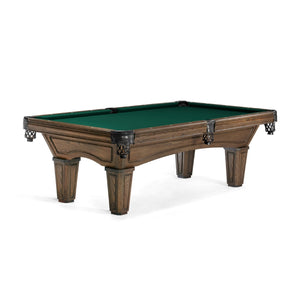 Brunswick Glenwood 8' Coffee Pool Table Tapered in Timberline - Game Room Spot