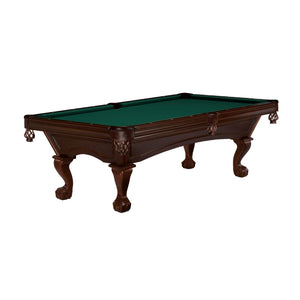 Brunswick Billiards Glenwood Espresso 8 Foot Pool Table Ball and Claw in Timberline - Game Room Spot