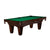 Brunswick Billiards Glenwood Espresso 8 Foot Pool Table Tapered in Brunswick Green - Game Room Spot
