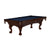 Brunswick Glenwood Espresso Pool Table Ball and Claw in Midnight Blue- Game Room Spot