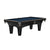 Brunswick Glenwood Matte Black Pool Table Tapered in Regatta Blue - Game Room Spot