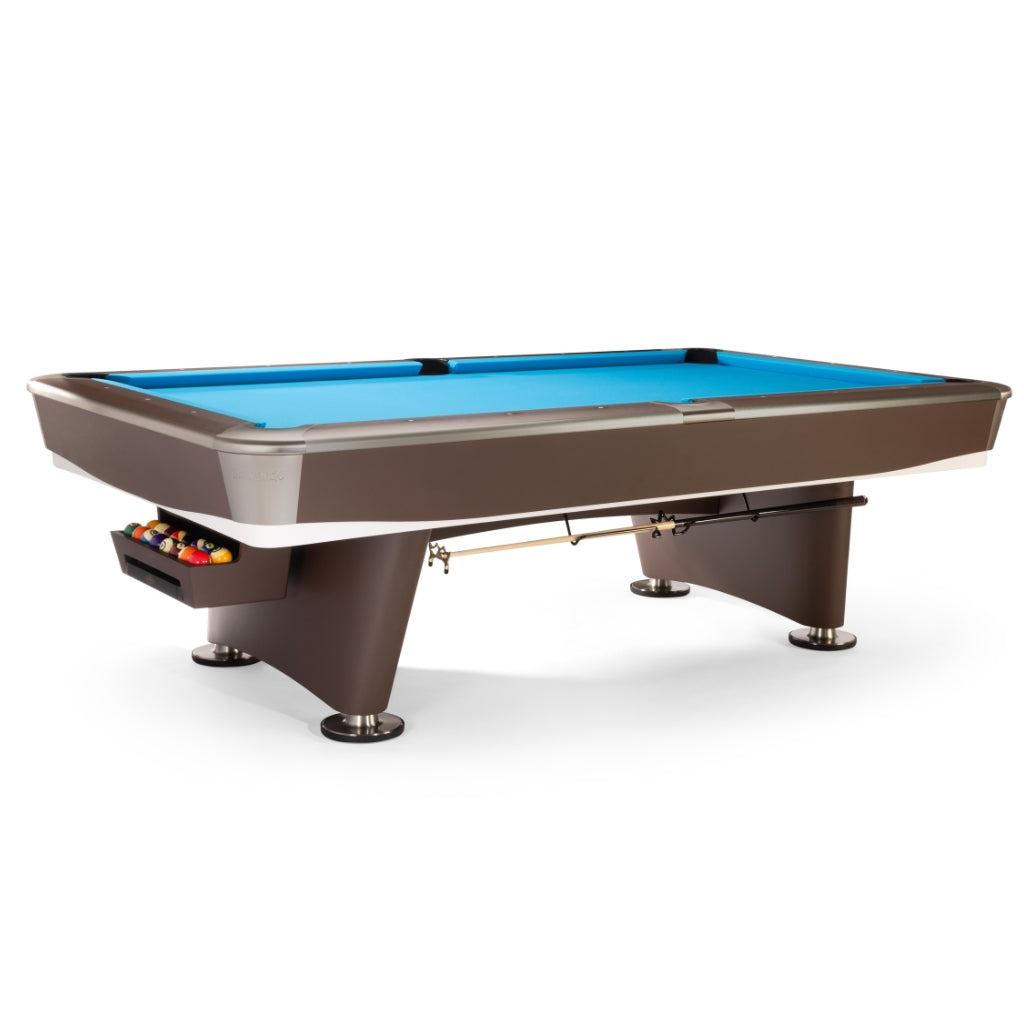 Brunswick Gold Crown VII 8 Foot Pool Table in Classic Brown - Game Room Spot
