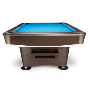 Brunswick Gold Crown VII 8 Foot Pool Table Front View - Game Room Spot