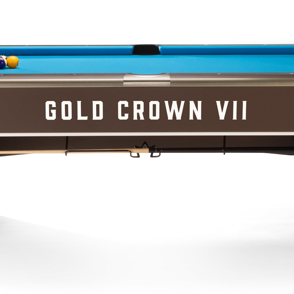 Brunswick Gold Crown VII 9 Foot Pool Table Decal - Game Room Spot