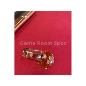 Brunswick Gold Crown VI Pool Table Matte Black Centennial Cloth - Game Room Spot