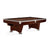 Brunswick Gold Crown VI 8' Pool Table Gully in Chocolate Brown - Game Room Spot