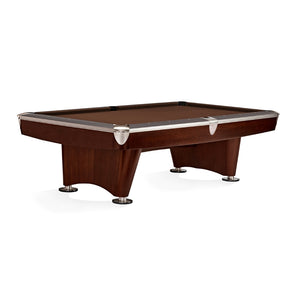 Brunswick Gold Crown VI 8' Pool Table in Chocolate Brown - Game Room Spot