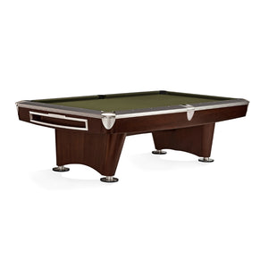 Brunswick Gold Crown VI 9' Pool Table in Olive - Game Room Spot