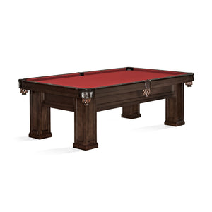 Brunswick Oakland Pool Table in Cardinal Red - Game Room Spot