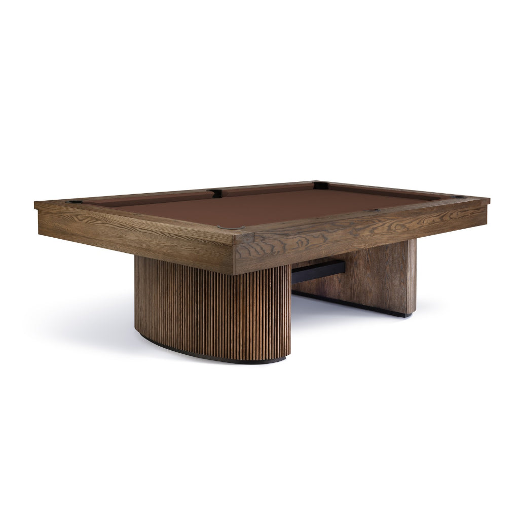 Brunswick Rayburn 8 Foot Pool Table with Chocolate Brown Cloth - Game Room Spot