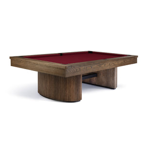 Brunswick Rayburn 8 Foot Pool Table with Merlot Cloth - Game Room Spot
