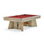 Brunswick Sagrada Pool Table in Cardinal Red - Game Room Spot