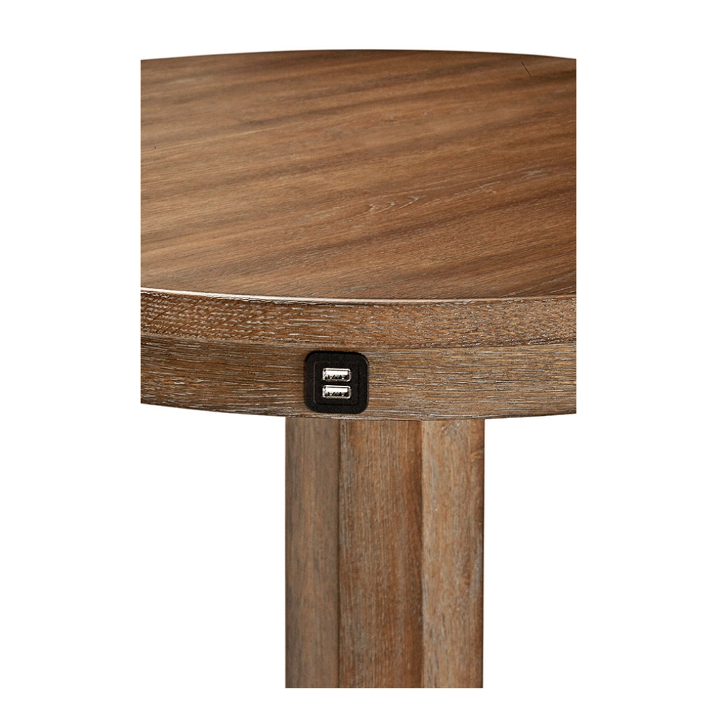 Brunswick Traditional Pub Table with USB port detail - Game Room Spot