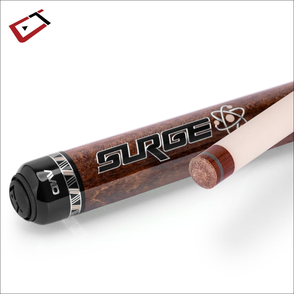Cuetec AVID Surge Jump Cue Brown Stain Butt and Tip - Game Room Spot