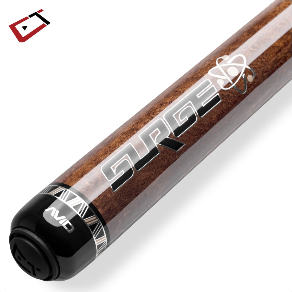 Cuetec AVID Surge Jump Cue Brown Stain Logo - Game Room Spot