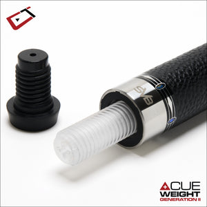 Cuetec Cynergy SVB II Black Leather Wrap Cue Acueweight - Game Room Spot