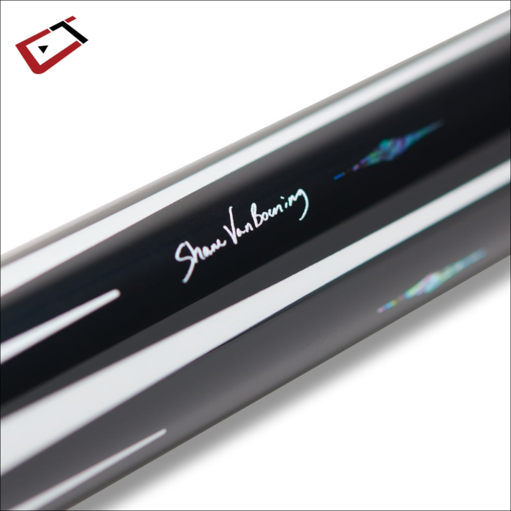 Cuetec Cynergy SVB II Black Leather Wrap Cue Signature - Game Room Spot