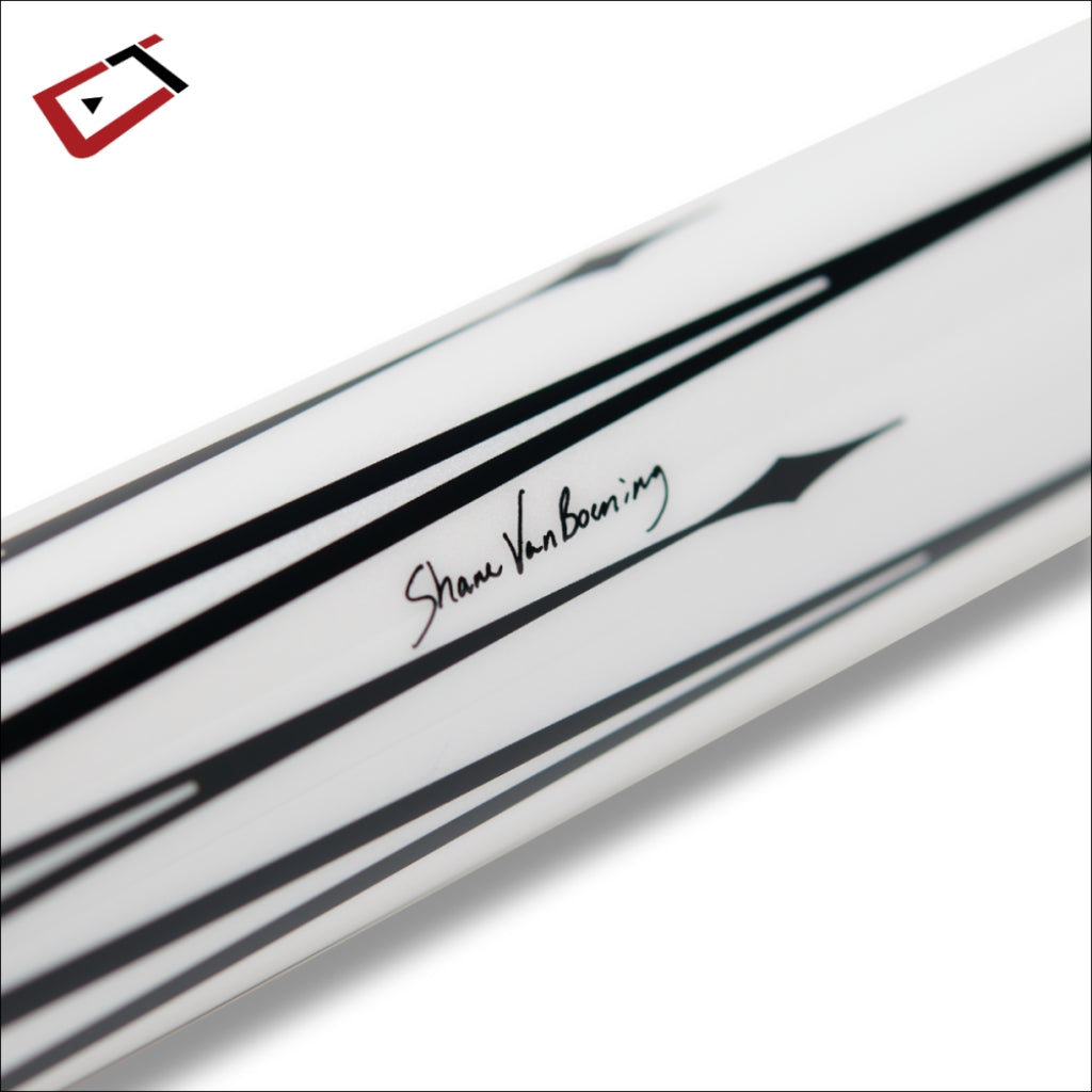 Cuetec Cynergy SVB II White Leather Wrap Cue Signature - Game Room Spot