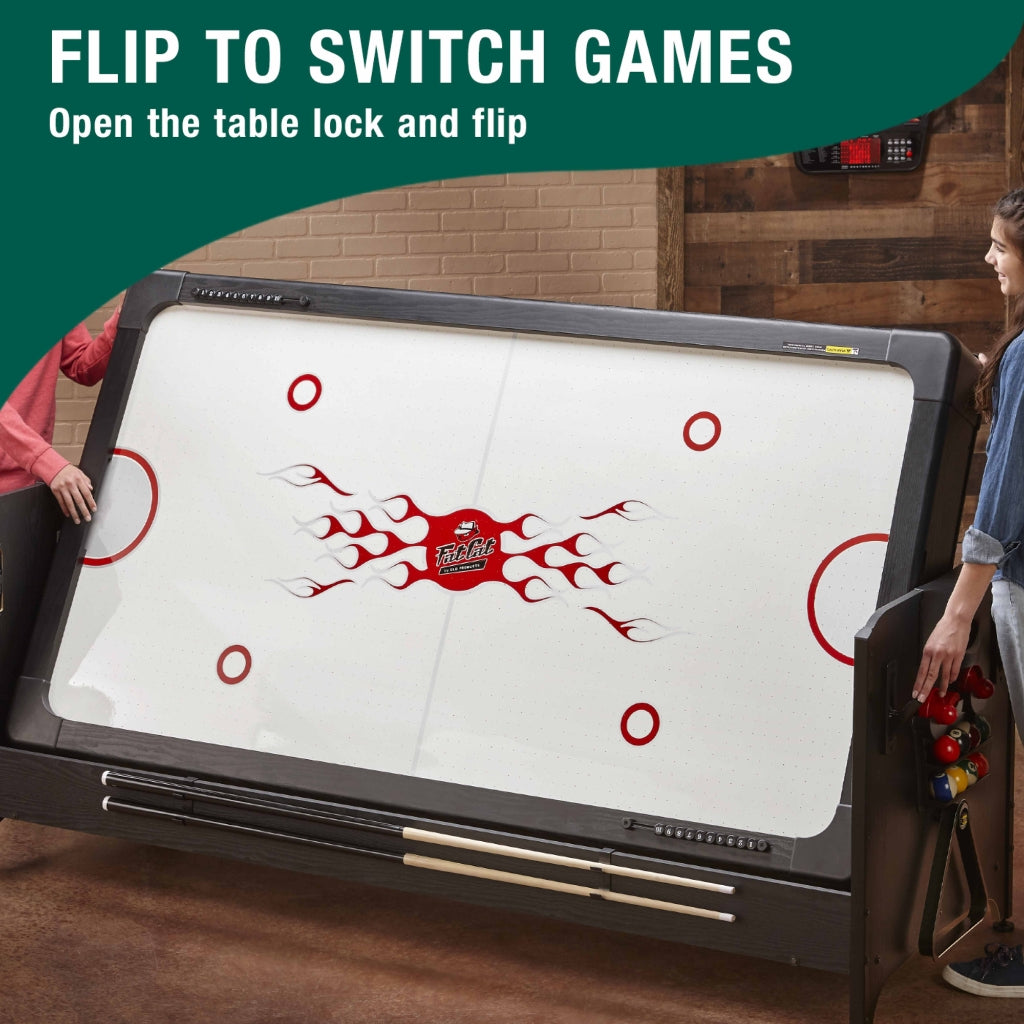 Fat Cat Original 3-in-1 Pockey Multi-Game Table Flip System - Game Room Spot