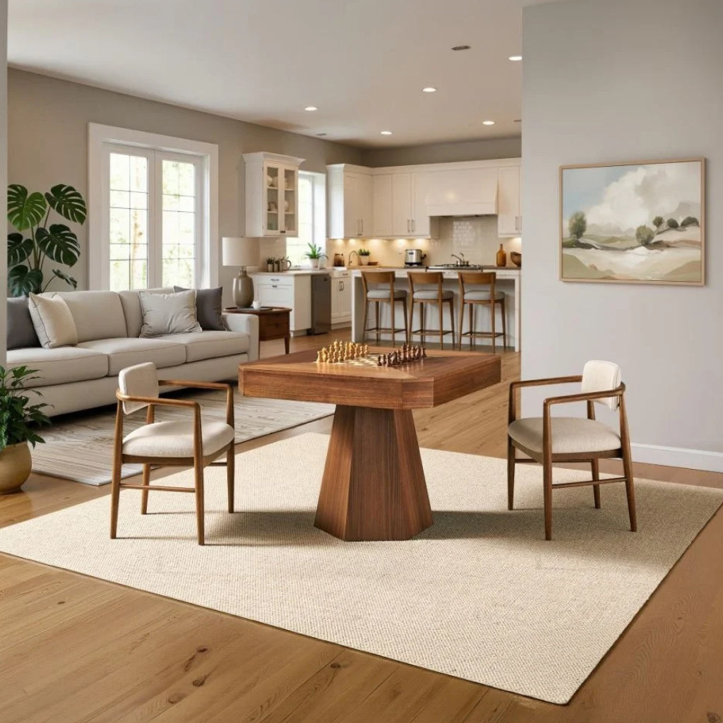 HB Home The Hexton Chess & Game Table Display - Game Room Spot