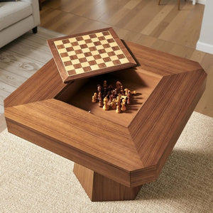 HB Home The Hexton Chess & Game Table Storage - Game Room Spot