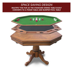 Hathaway Kingston 48 Poker Table in Oak